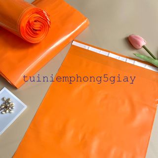 [1Kg–Siêu Dày-Màu Cam] Túi gói hàng niêm phong tự dính - túi đóng hàng chuyển phát nhanh có sẵn keo dính – 5 GIÂY