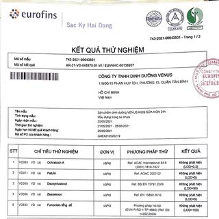 [VENUSMILK] SỮA NON 24H VENUS KIDS CHO TRẺ EM TỪ 1 ĐẾN 6 TUỔI