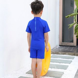 Bộ đồ bơi liền thân cho bé trai 2 3 4 5 6 7 tuổi hoạ tiết siêu nhân