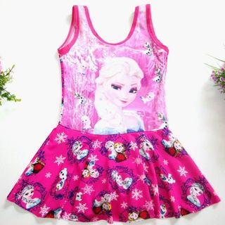Bộ Đồ Bơi Áo Tắm Bikini Hình Elsa Dễ Thương Cho Bé Gái 2 3 4 5 6 7 8 Tuổi