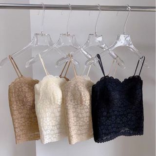 Áo Bra Nữ 2 Dây Ren Hoa Kèm Mút Ngực Dây Vai Điều Chỉnh
