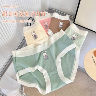 Hộp 6 Quần Lót Nữ Thỏ Xinh Xắn Chất Liệu Su Tăm Co Giãn