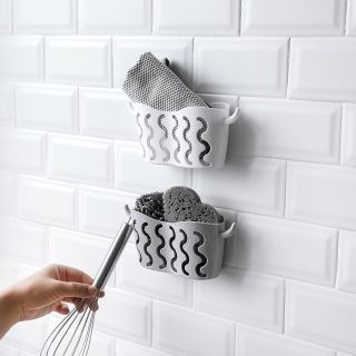 Rổ Đựng Miếng Rửa Chén Đa Năng Cho Nhà Bếp / Nhà Tắm