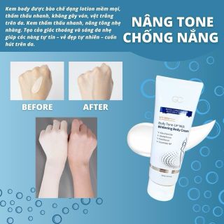 Kem chống nắng dưỡng trắng body GC Hàn Quốc 200ml