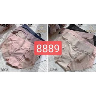 SET 5 QUẦN LÓT COTTON-PHỐI REN CẠP CAO GEN BỤNG KHÁNG KHUẨN 8889
