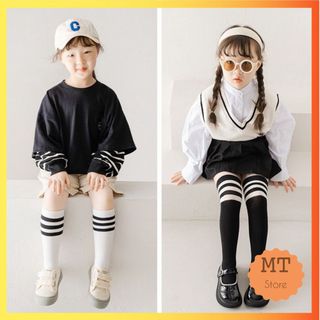Tất đùi cho bé gái, phong cách Hàn Quốc , Tất cho bé từ 2 đến 9 tuổi , Vớ cao ngang đầu gối, chất liệu mềm co giãn