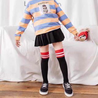 Tất đùi cho bé gái, phong cách Hàn Quốc , Tất cho bé từ 2 đến 9 tuổi , Vớ cao ngang đầu gối, chất liệu mềm co giãn