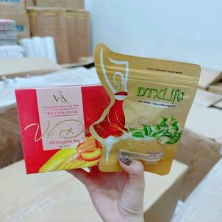 Trà đào giảm cân x3