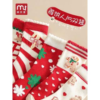 Tất Noel Cho Bé, Vớ Noel Trẻ Em Đủ Size Từ 1 Đến 12 Tuổi Chất Liệu Len Dệt Ấm Áp
