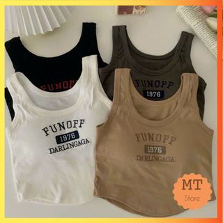 Áo Bra Nữ 3 Lỗ Fun Off Dáng Lửng Croptop Vạt Yếm Có Đệm Ngực Trend Mới 172