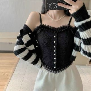 Áo Dây Bra Ren Baby Phối Hoa Nổi Cao Cấp Chỉnh Dây Quai Khuy Ngọc
