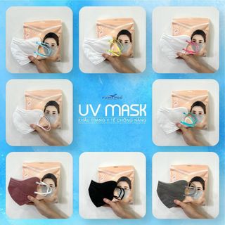 Khẩu trang UV mask chống nám mẫu mới 2024 bịch 10 cái giá sỉ