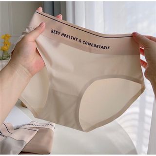 Quần lót nữ đúc su lạnh cạp cao tàng Hình cạp in chữ thời trang không lộ viền có Bigsize