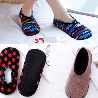 Hài nỉ lót lông chống trượt dành cho nam nữ trẻ em (giày nỉ nhung)