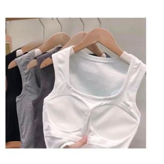 Áo Ba Lỗ Bản To Crotop CL Chất Cotton Mềm Mịn Ôm Gọn Tôn Dáng