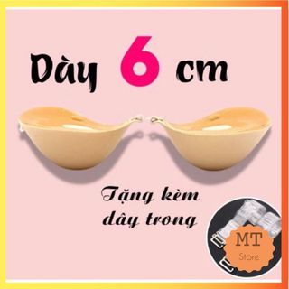 Tặng kèm dây trong - Áo dán nâng ngực đệm dày 6cm, áo cài trước tạo khe siêu nâng p41