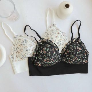 Áo lót bra ren hoa nhí đệm mỏng siêu xinh