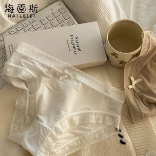 Quần lót nữ su lụa lạnh siêu mỏng viền ren hoa thoáng mát, gợi cảm