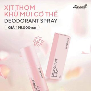 Xịt khử mùi cơ thể hanayuki