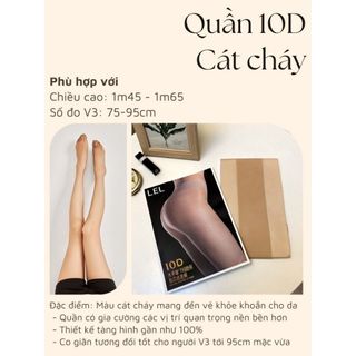 Quần tất giấy nữ tàng hình 10D LEL siêu mỏng siêu dai trong suốt che khuyết điểm chân