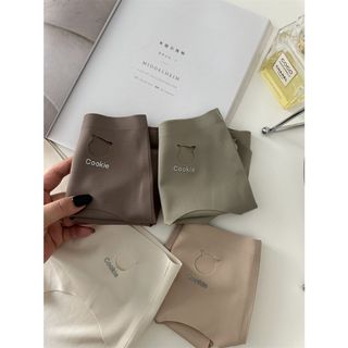 Sét 4 Quần Lót Su Full Hộp Gấu Cookie Cao Cấp, Quần Lót Su Kháng Khuẩn Nâng Mông Không Viền Quyến Rũ Avalingerie