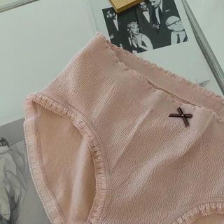 Hộp 6 Quần Lót Cotton Dệt Kim Đính Nơ Tiên Nữ Kháng Khuẩn Xuất Nhật, Hàng Cao Cấp Free Size Dưới 60kg