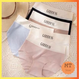 Combo 5 Quần Lót Nữ Đúc Su Cạp Cao Tàng Hình Chữ GODDESS Kháng Khuẩn Không Lộ Viền Cao Cấp