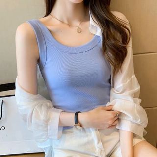 Áo Bra Nữ, Áo Ba Lỗ Chất Thun Tăm Dáng Dài Màu Pastel Siêu Hot Lady 6602
