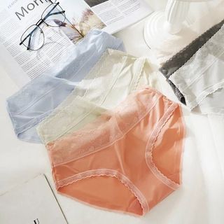 Combo 5 Quần Lót Tàng Hình Cạp Ren Tim Nữ Thoáng Mát Ôm Sát Kháng Khuẩn Mỏng Sexy Xuất Nhật