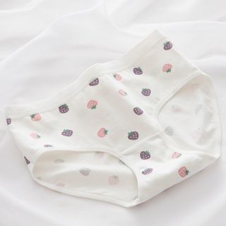 Set 5 Quần Lót Nữ Cotton In Hoạ Tiết Thỏ Tím Trắng Đậm Cute Dễ Thương