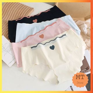 Set 5 Quần Lót Nữ Chất Liệu Su Tim Su Đúc Mát Lạnh Không Lộ Viền Kháng Khuẩn