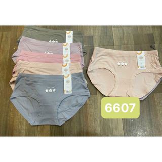 Combo 10 quần lót nữ cotton cạp vừa 3 bông hoa thoáng mát bigsize 60-80kg 6607