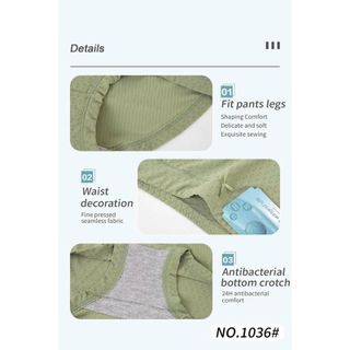 Combo 10 quần lót cạp vừa chất liệu su đúc thông hơi bigsize 60-80kg 1036 1037