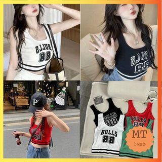 Áo bra 3 lỗ thể thao gym Bulls 88 cá tính năng động