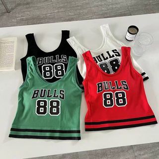 Áo bra 3 lỗ thể thao gym Bulls 88 cá tính năng động