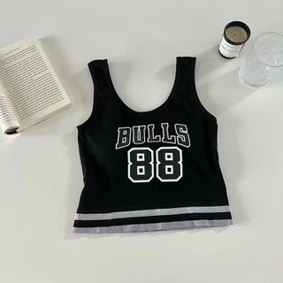 Áo bra 3 lỗ thể thao gym Bulls 88 cá tính năng động