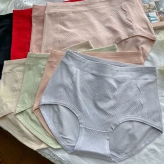 Combo 10 Quần Lót Nữ Cotton Bigsize Cạp Cao MS 1033 Chất Mềm Mại Màu Trơn Cho Người Béo