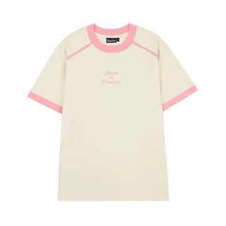 Áo thun cotton Hình thêu,co giản mịn mát.viền sọc như hình . From rộng dưới 60kg