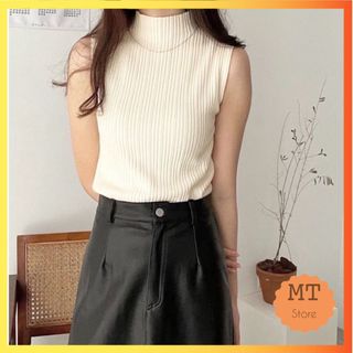 Áo len sát nách nữ cổ 3 phân chất len dệt kim đẹp co giãn 4 chiều, áo len giữ nhiệt