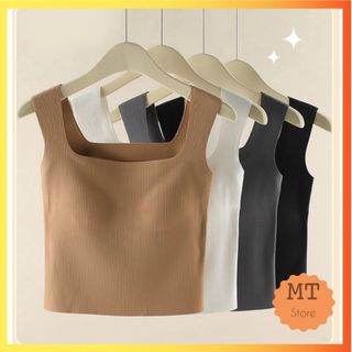Áo bra su tăm dáng lửng croptop kèm mút ngực xinh xắn