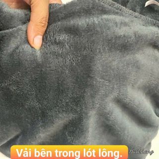 Quần Jogger - Quần thể thao Bo Gấu Lót Lông Nam Giữ Nhiệt Lớp Lót Lông Siêu Mịn
