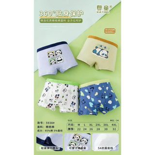 Combo 5 Quần Lót Đùi Cho Bé Trai Cotton Mịn Thoáng, Quần Sịp Chíp Boxer Trẻ Em Cho Bé Trai từ 10-45kg