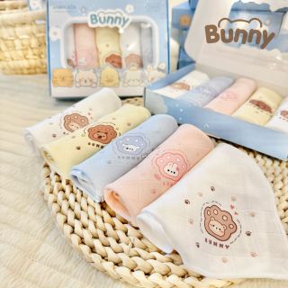 Khăn sữa sợi tre Bamboo BUNNY set 5 chiếc - SuuHouse BaBy