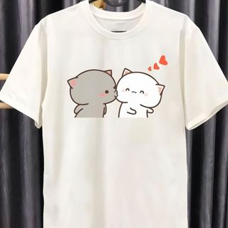 Áo đôi mèo mi dễ thương
