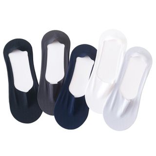Tất vớ lụa lạnh mỏng mát màu trơn thoáng khí chống hôi chân cho nam nữ