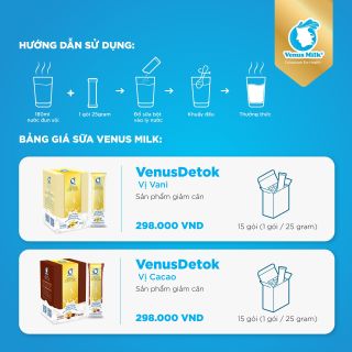 [VENUSMILK] VENUS DETOK GIẢM CÂN HỮU CƠ - VỊ CACAO