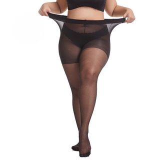 [ Bigsize 55-100kg] Quần tất bigsize SK cho người béo, Quần tất giấy siêu mỏng siêu dai 2 màu da, đen