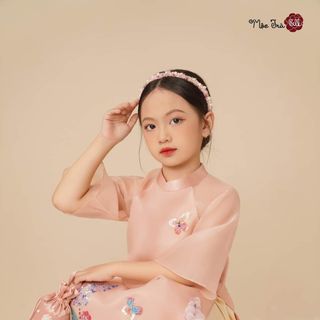 Sỉ buôn áo dài mẹ và bé đủ size, 5 màu sẵn kho số lượng lớn