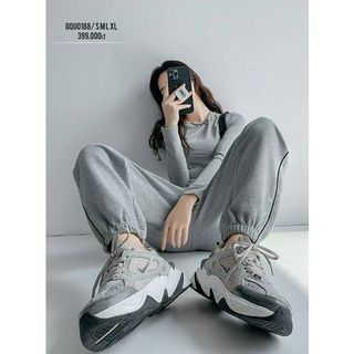 Quần Jogger cotton tổ ong bo gấu cạp thun dáng thể thao cá tính