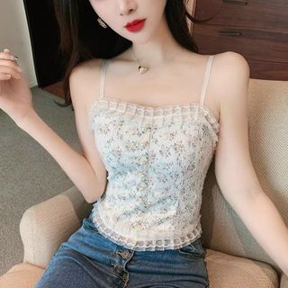 Áo Bra Ren Tiểu Thư Đính Ngọc Siêu Xinh - Áo Croptop Hai Dây Công Chúa